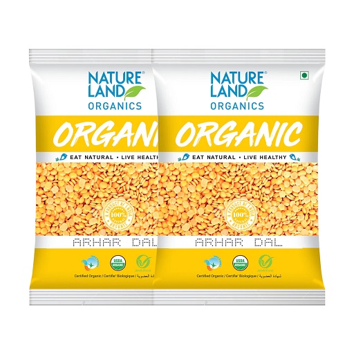 Organic Arhar dal( Toor dal) ( 2 kg) - Pack of 2